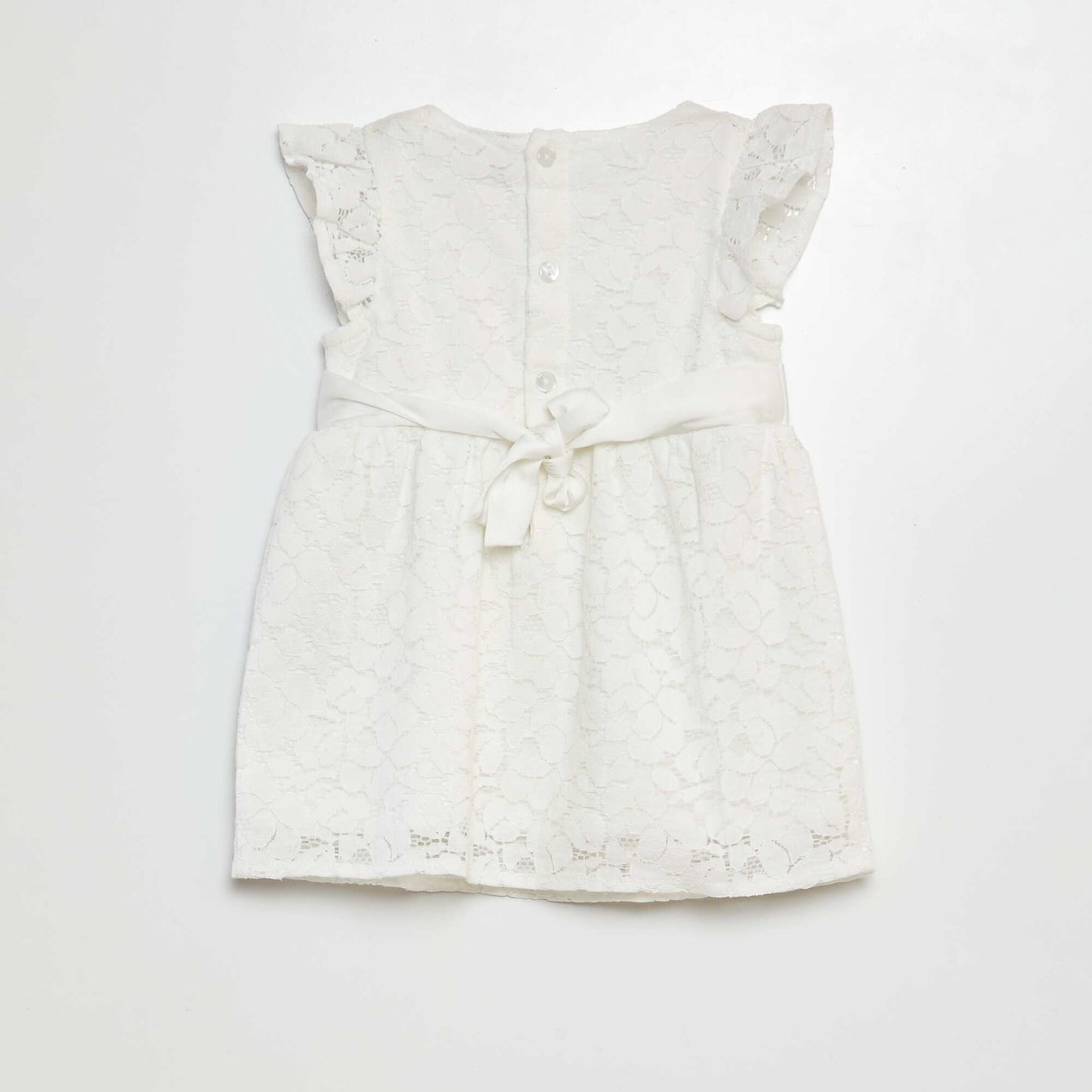 Robe de cérémonie en dentelle blanc