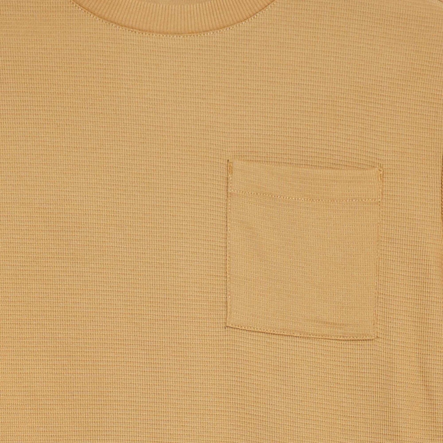 Ensemble pyjama court matière gaufrée - 2 pièces BEIGE