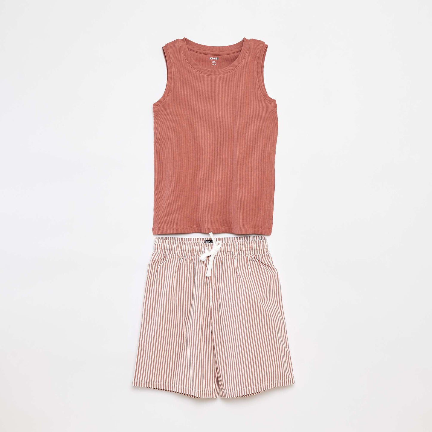 Pyjama court débardeur + short - 2 pièces MARRON
