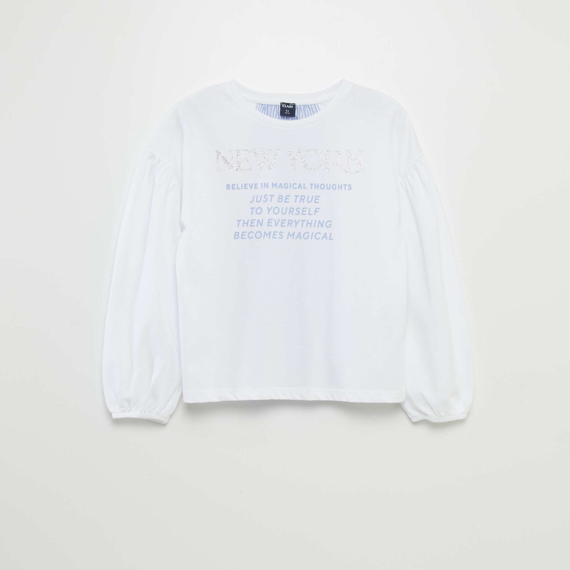 T-shirts 'New York' avec empi cement en popeline Blanc