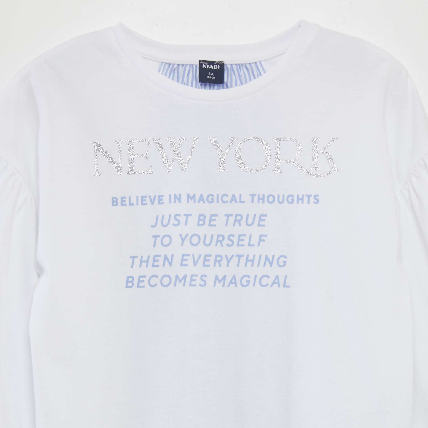 T-shirts 'New York' avec empi cement en popeline Blanc