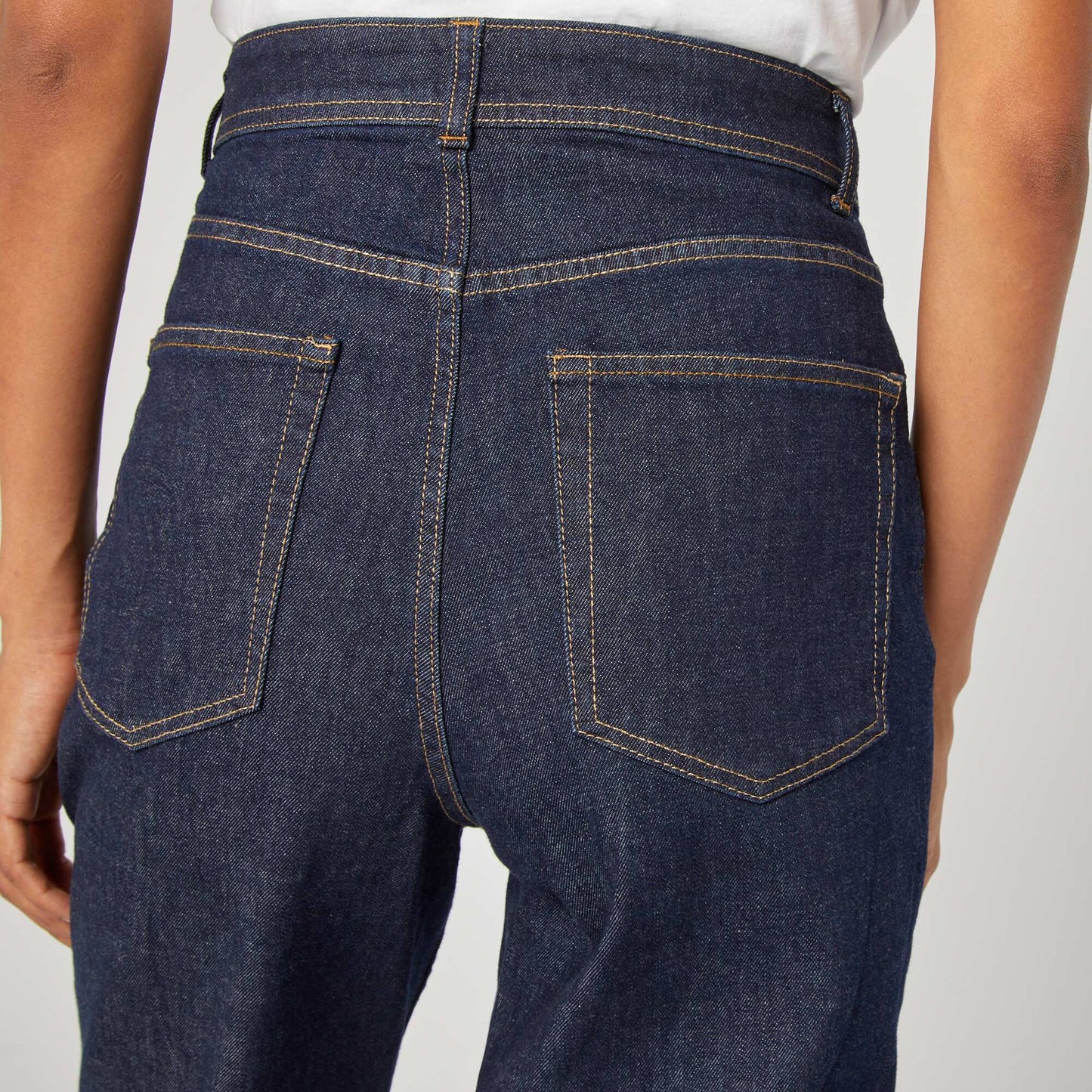 Jean droit à taille haute - Fabriqué en France BLEU