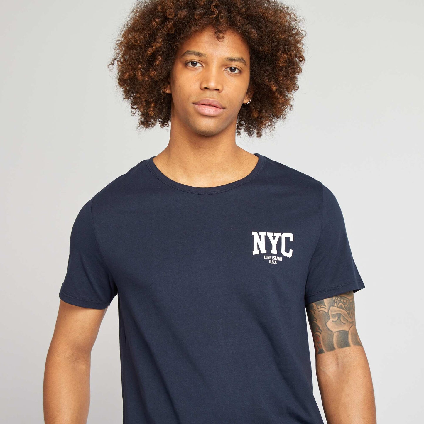 Pyjama court short + t-shirt - 2 pièces MARINE