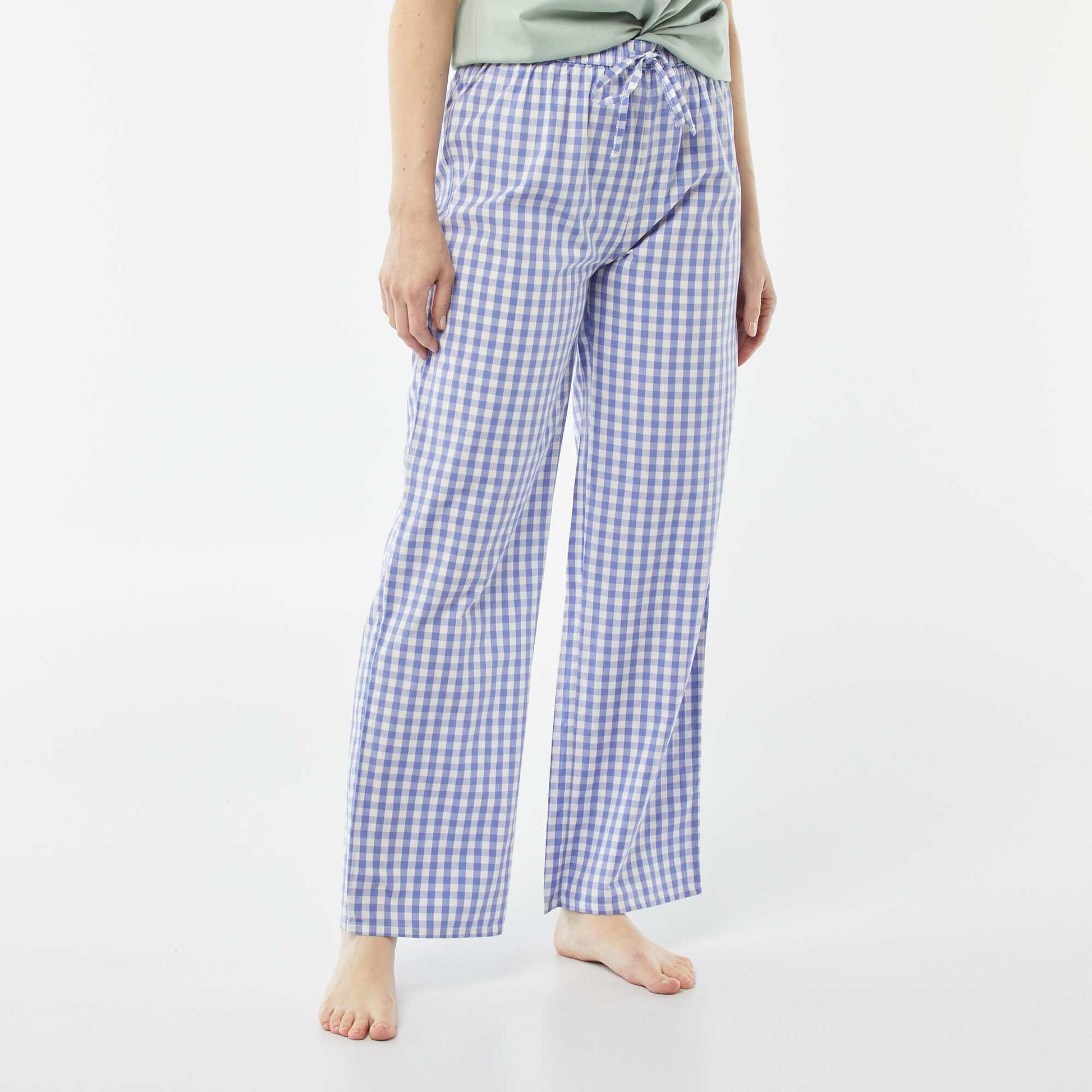 Pantalon large de pyjama BLEU