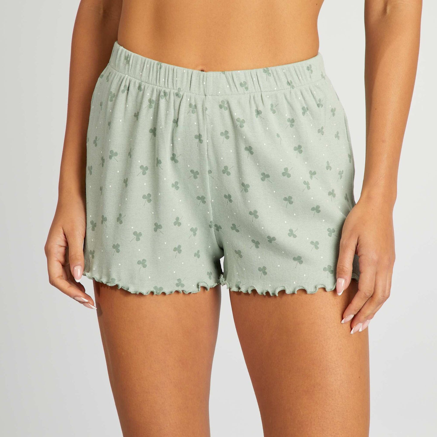 Short court de pyjama VERT