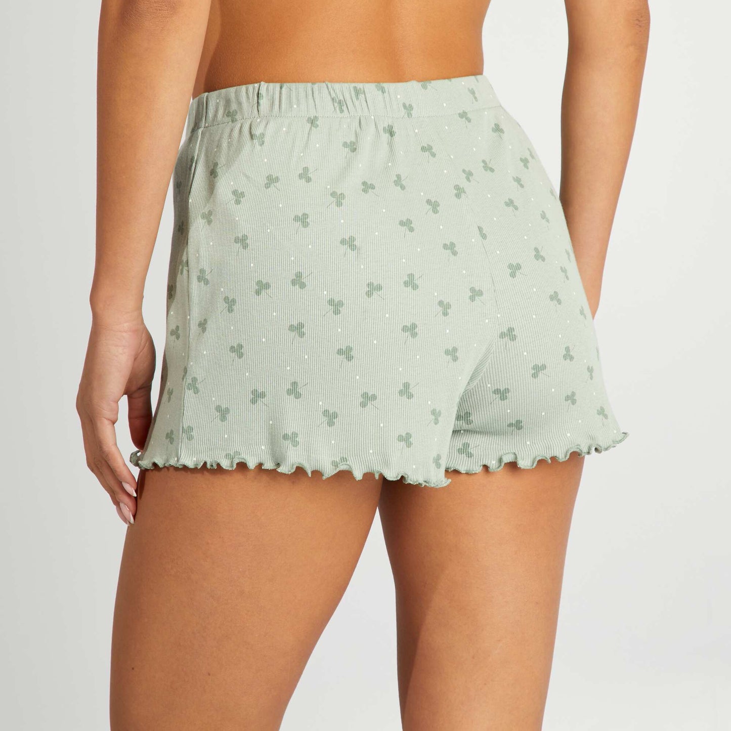 Short court de pyjama VERT
