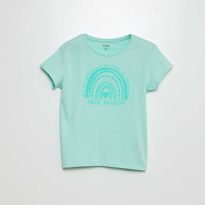 T-shirt en maille jersey imprimé VERT