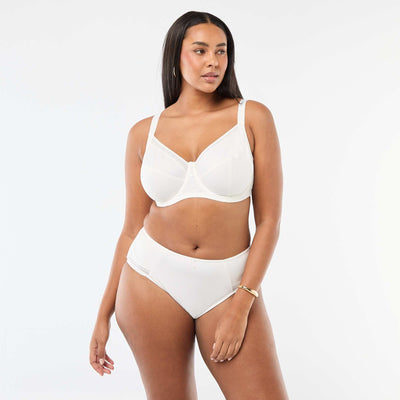Culotte en microfibre côtelée BLANC