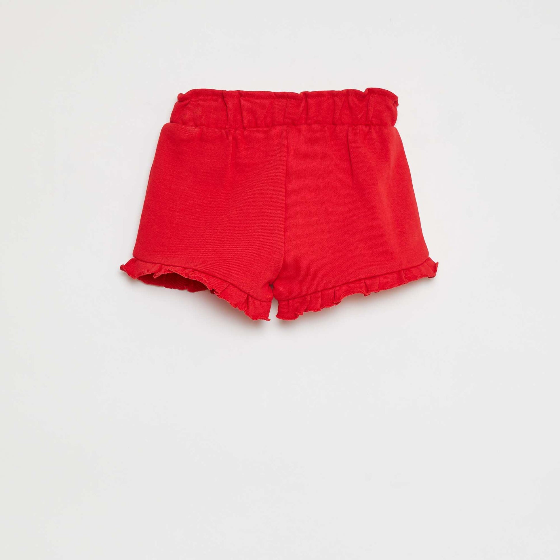 Short en molleton léger ROUGE