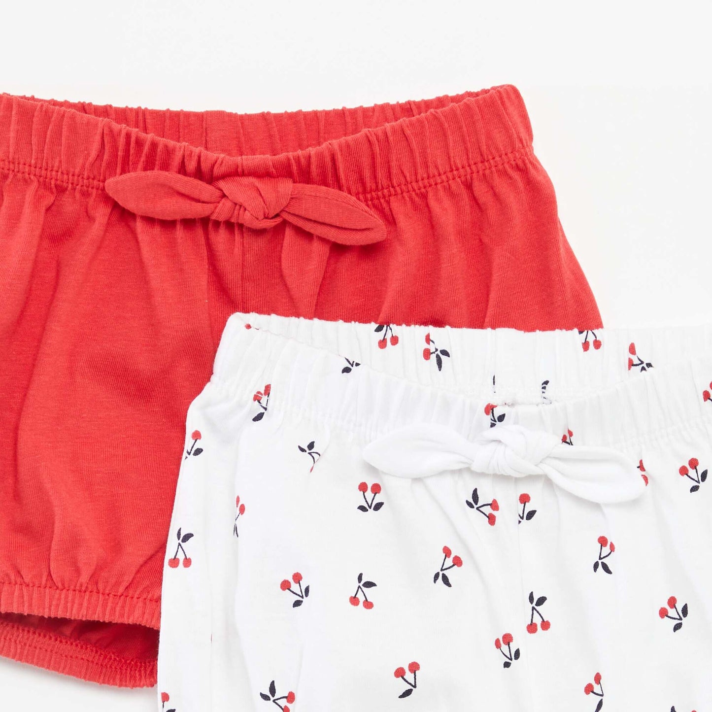 Lot de shorts avec nœuds - 2 pièces ROUGE