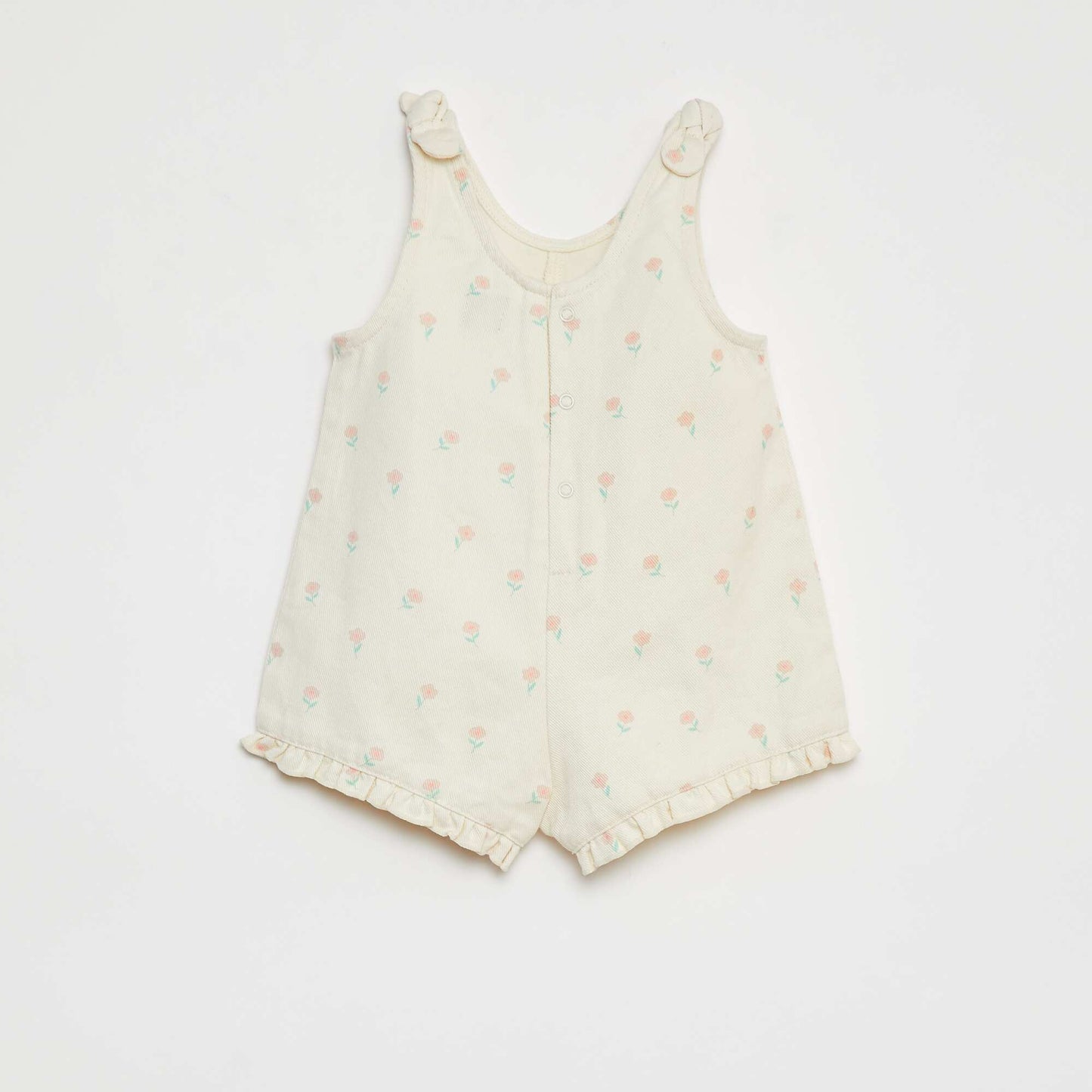 Combishort en twill BLANC