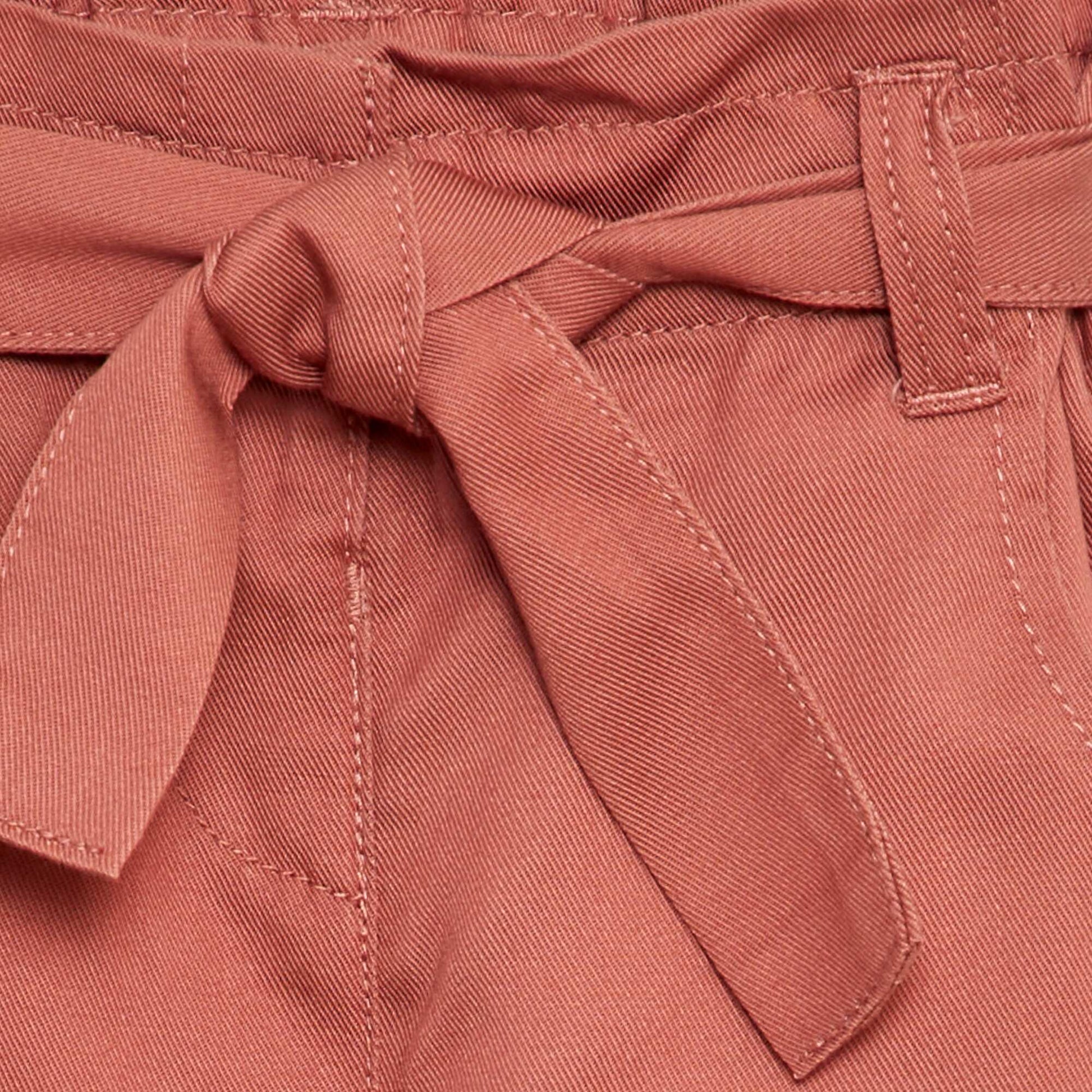 Pantalon paperbag avec taille ajustable ROSE