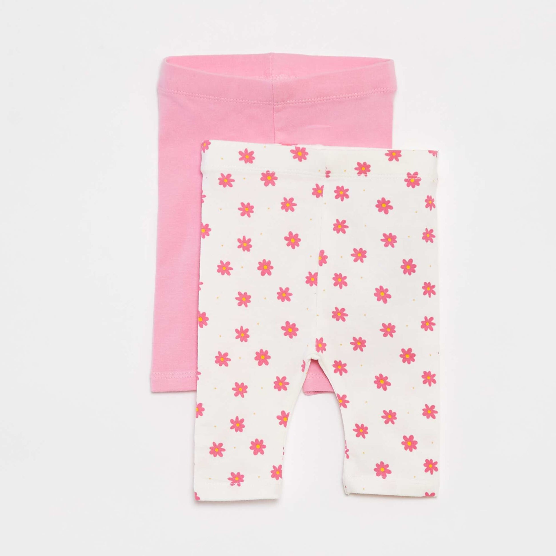 Lot de 2 leggings courts ROSE