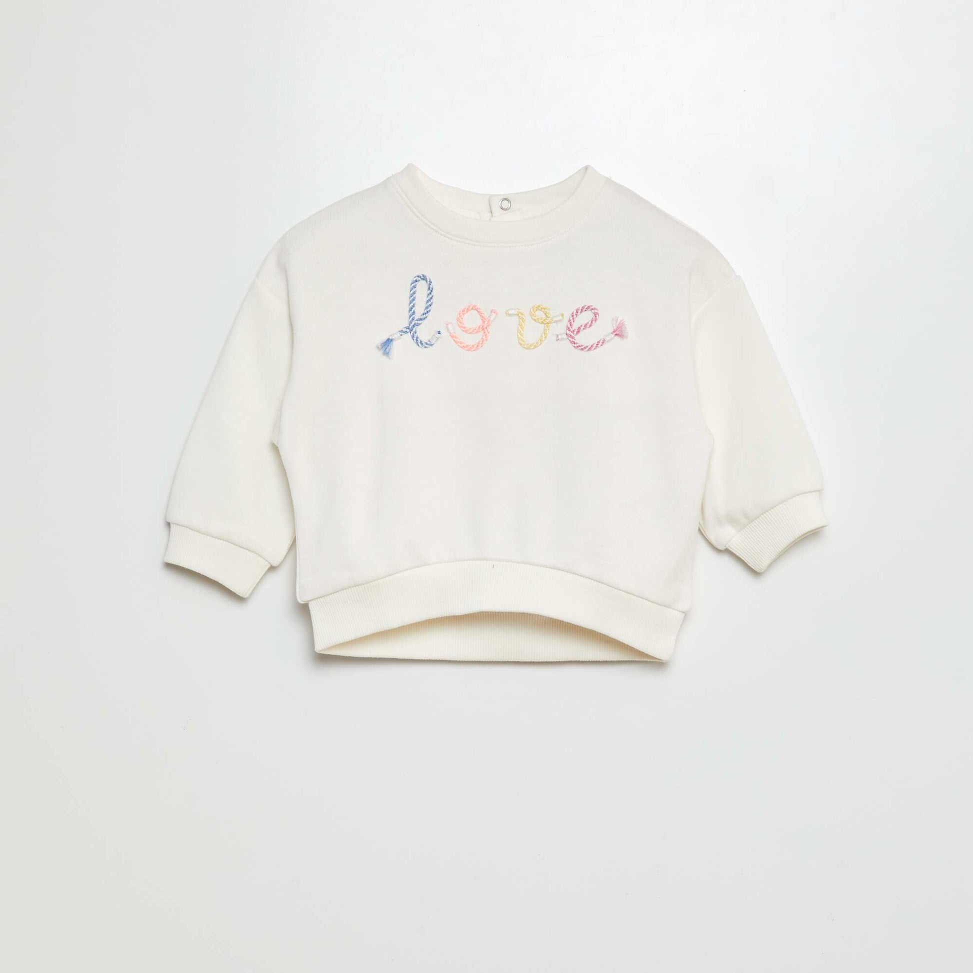Sweat en french terry BLANC