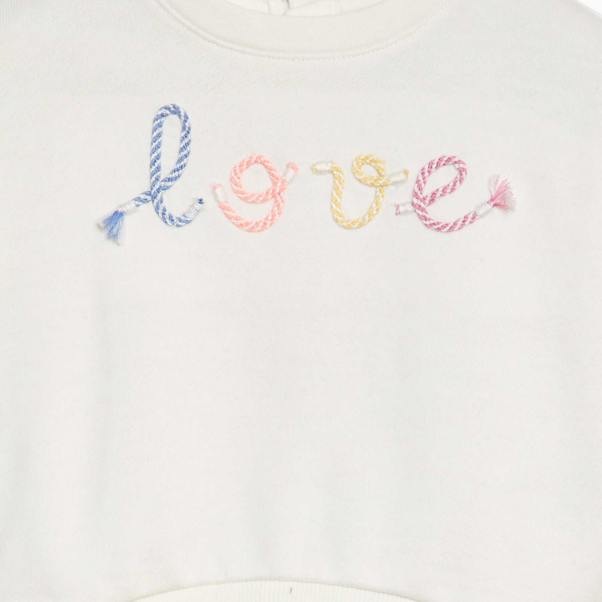 Sweat en french terry BLANC