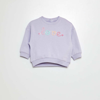 Sweat en french terry VIOLET