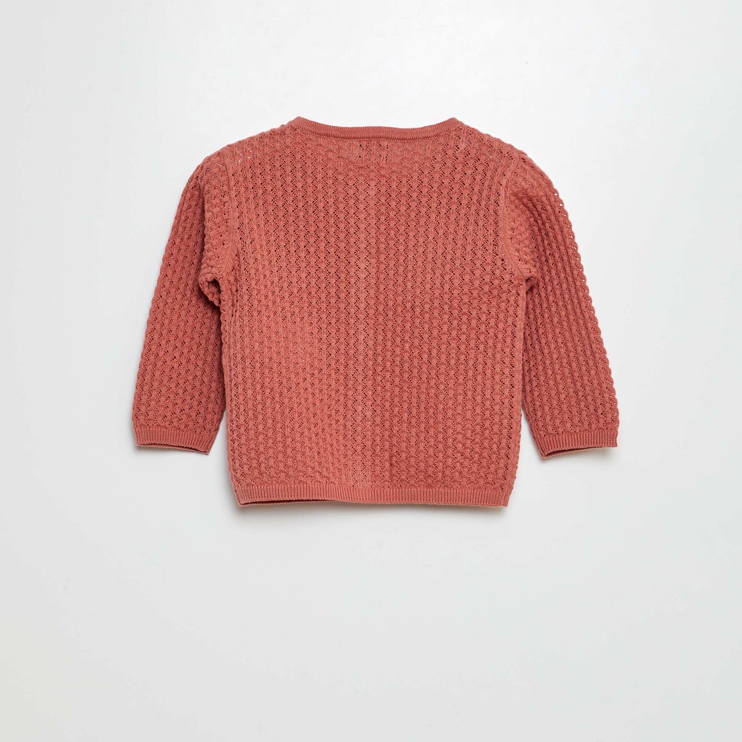 Gilet en maille fantaisiste ajourée ROSE