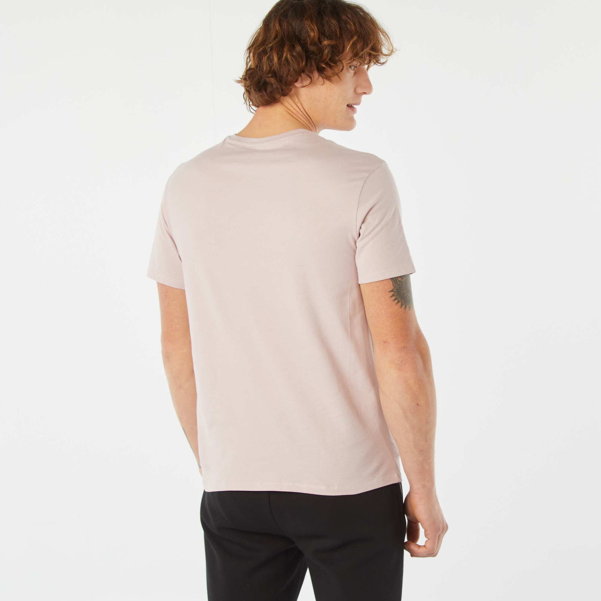 T-shirt imprimé manches courtes ROSE