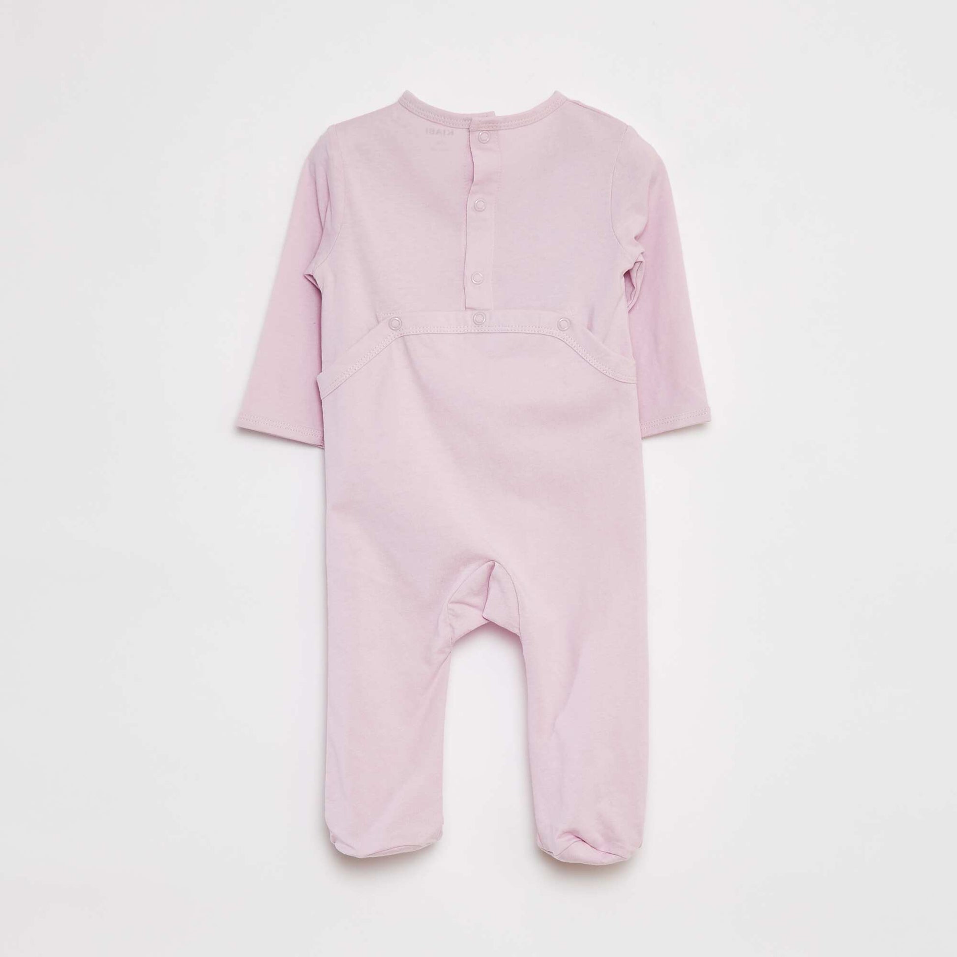 Pyjama dors bien léger avec pieds ROSE