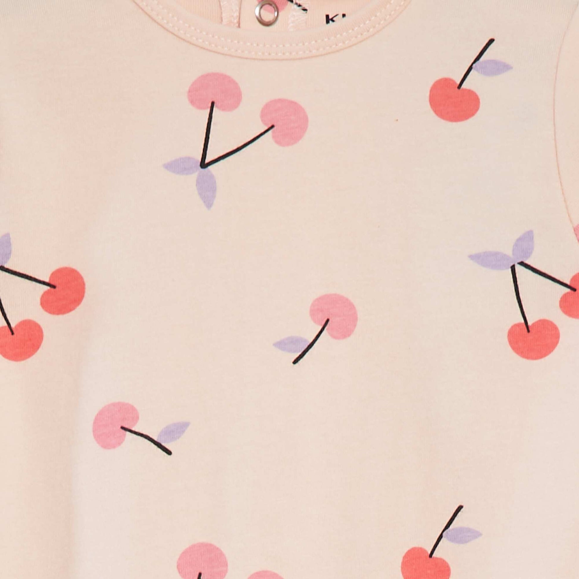 Pyjama dors bien avec pieds à motifs ROSE