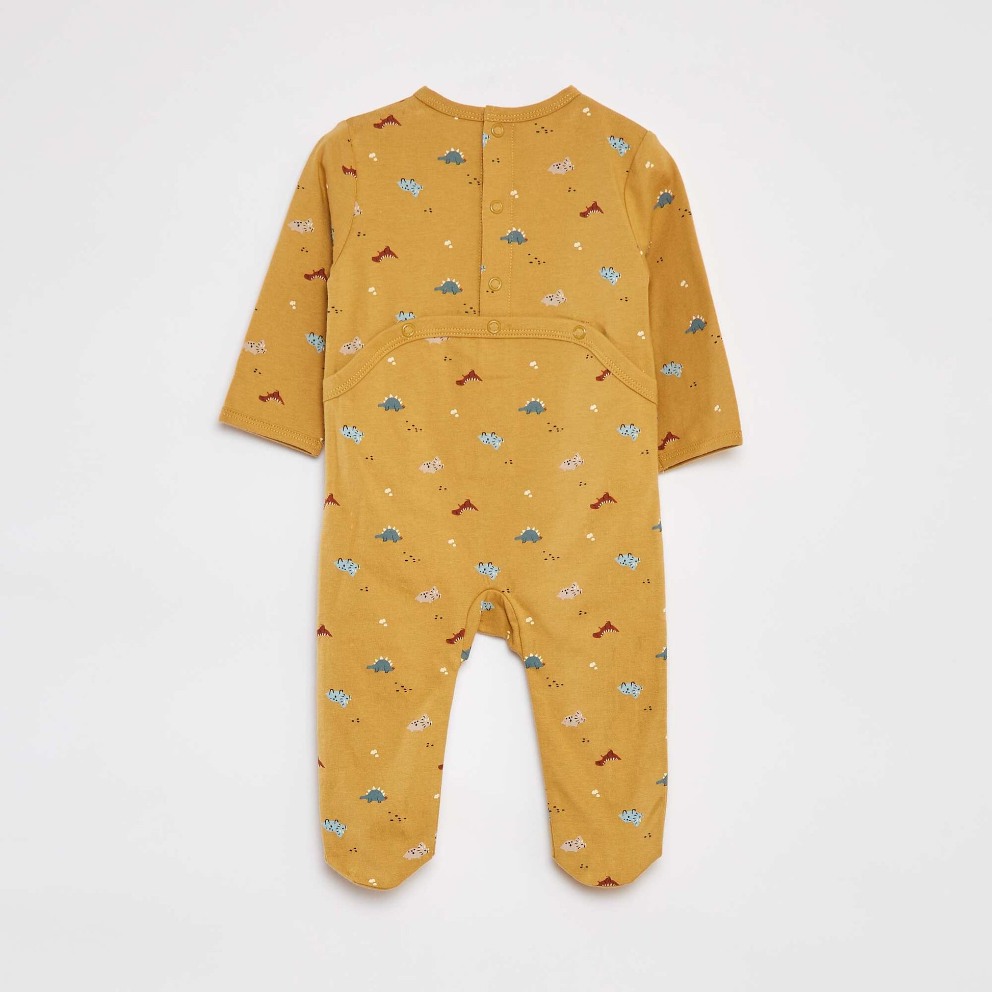 Pyjama dors bien avec pieds à motifs MARRON