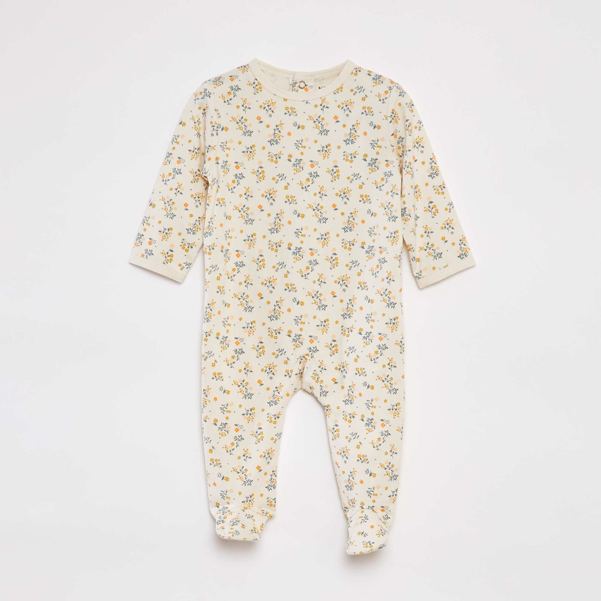 Pyjama dors bien avec pieds à motifs BLANC