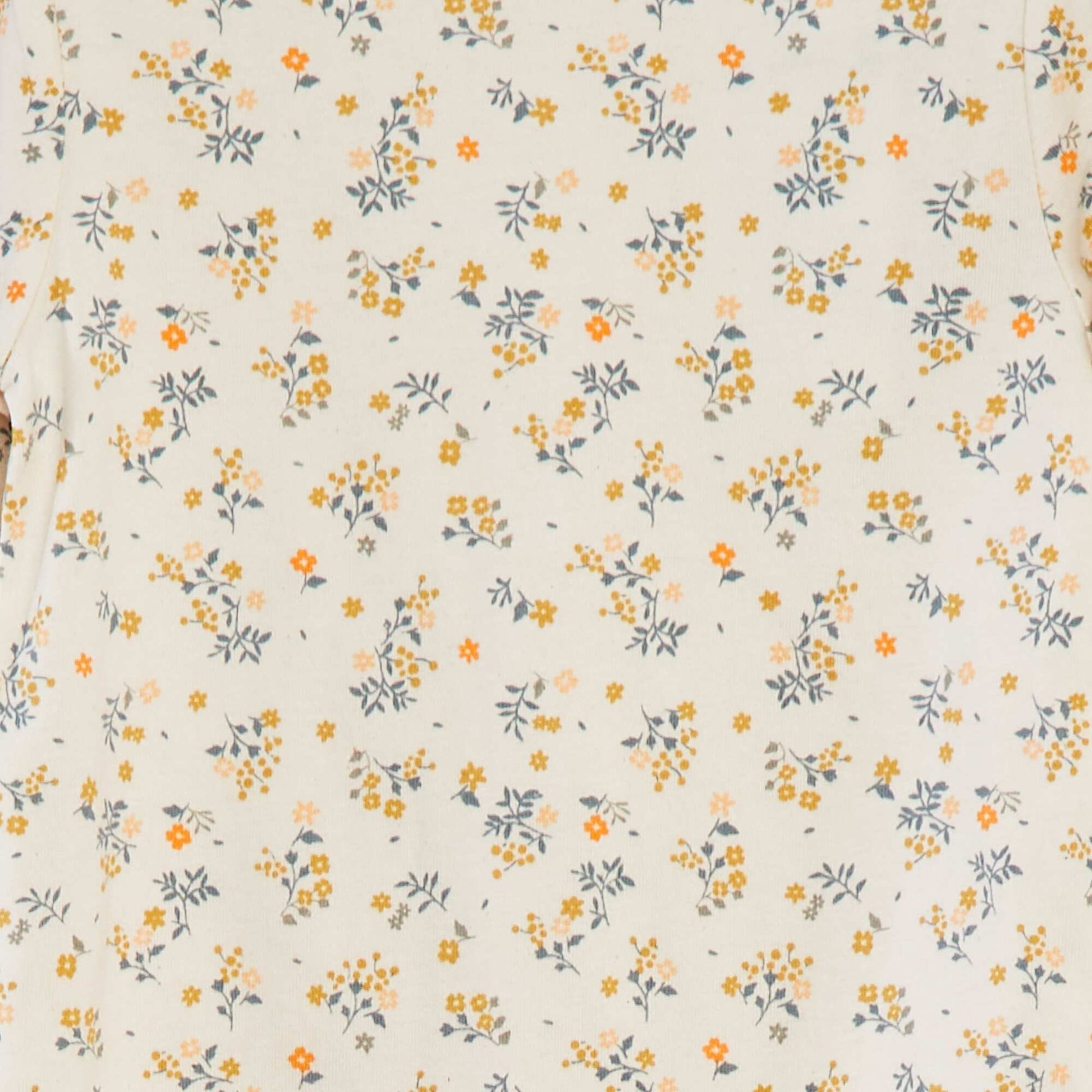 Pyjama dors bien avec pieds à motifs BLANC