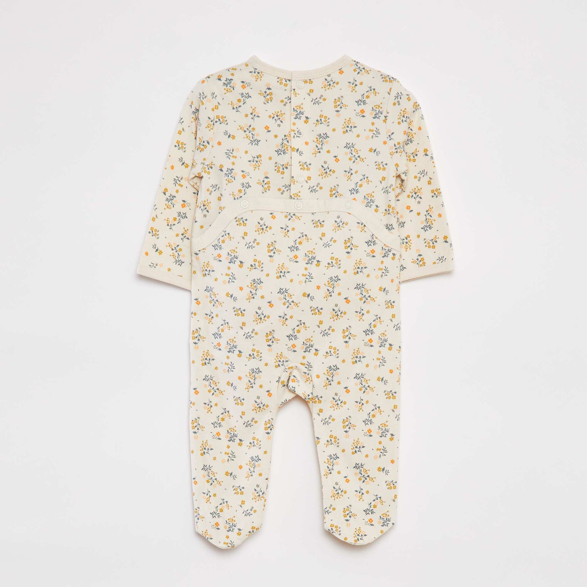 Pyjama dors bien avec pieds à motifs BLANC