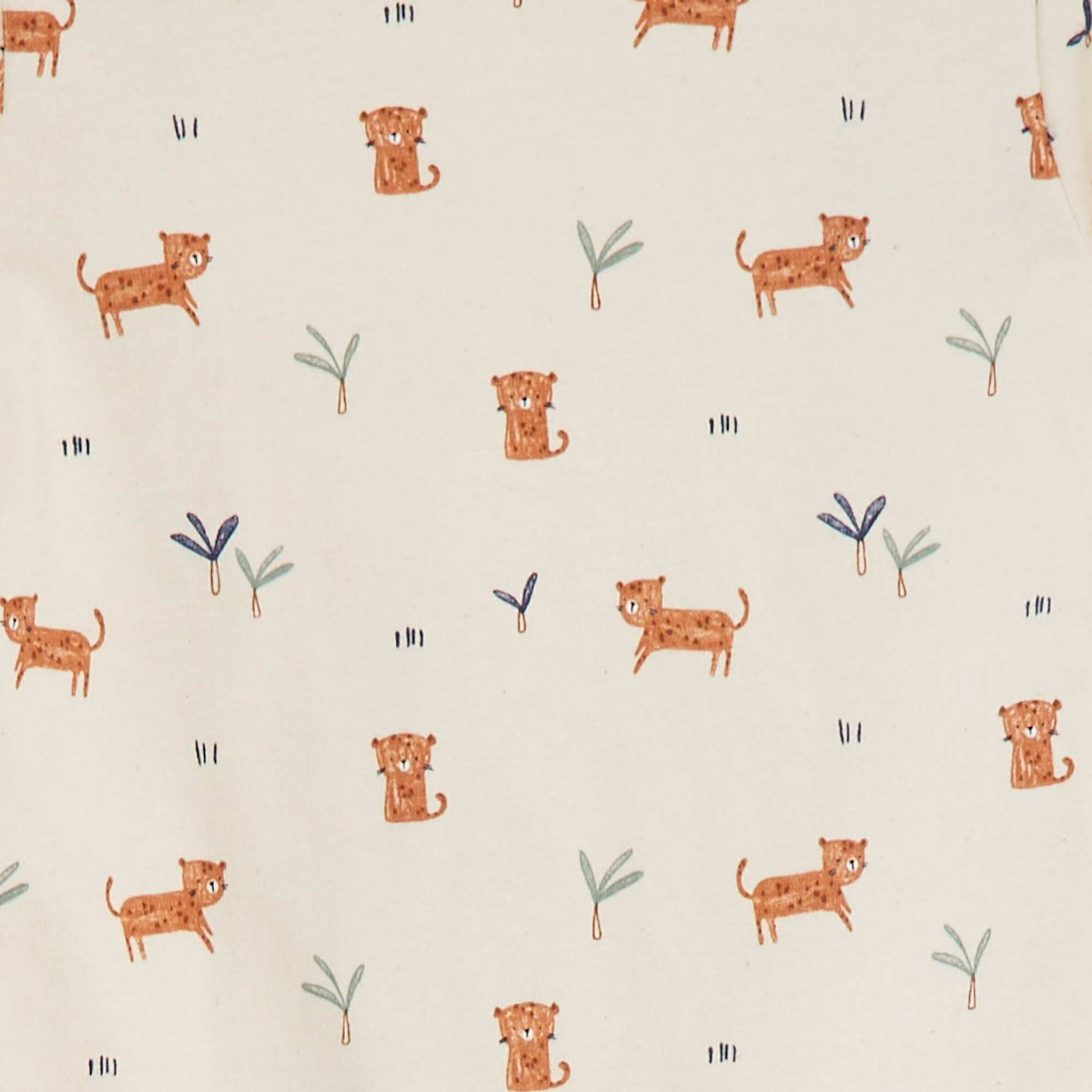 Pyjama dors bien avec pieds à motifs BLANC