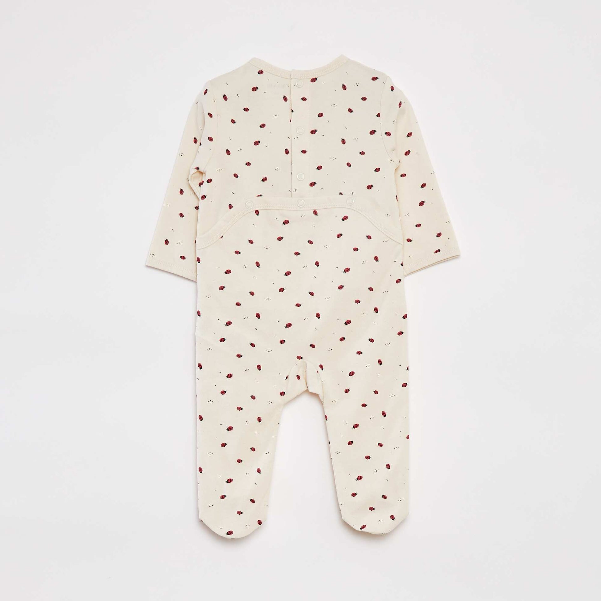Pyjama dors bien avec pieds à motifs BLANC