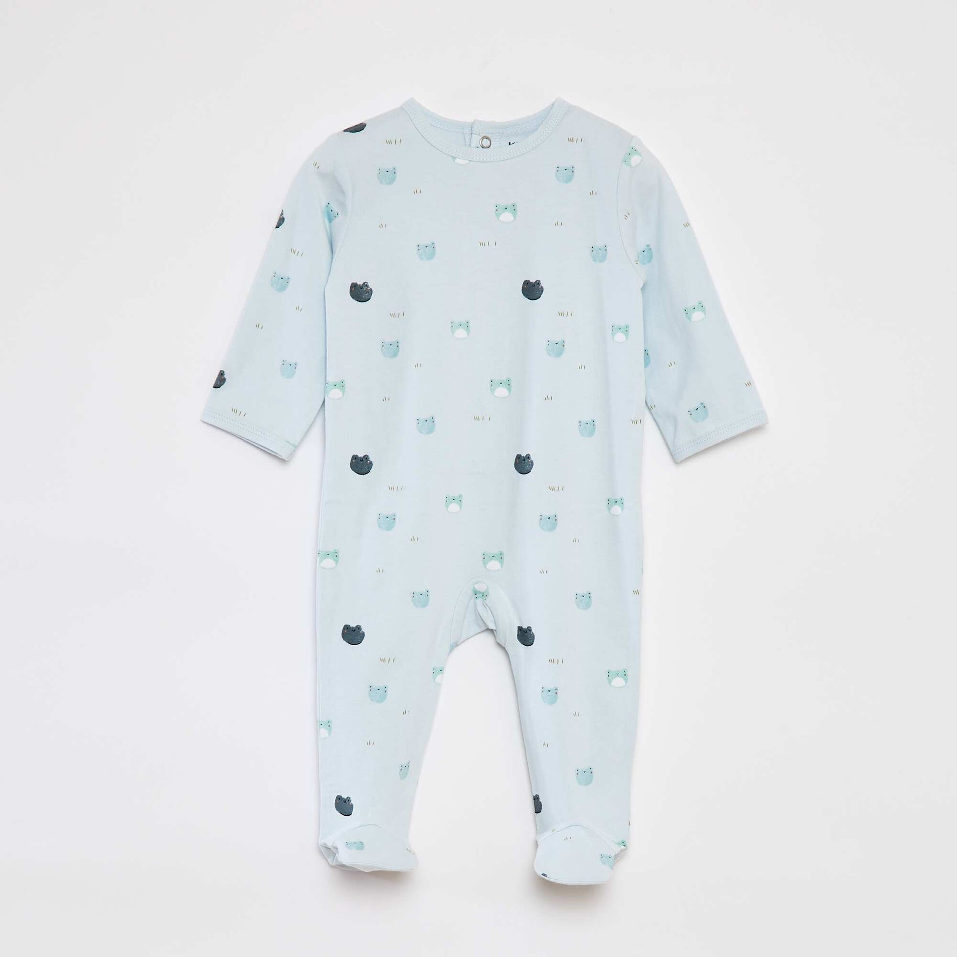 Pyjama dors bien avec pieds à motifs BLEU