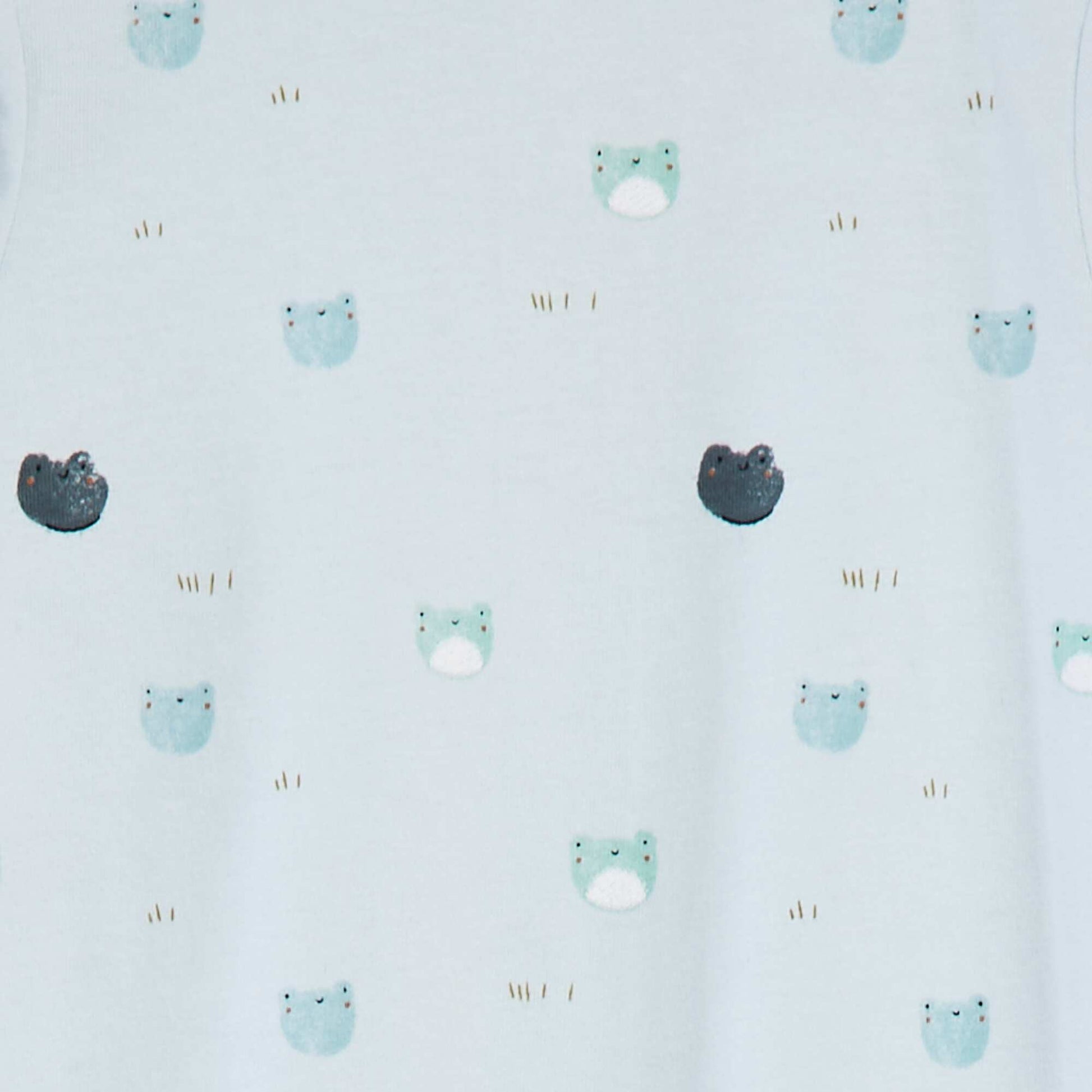 Pyjama dors bien avec pieds à motifs BLEU