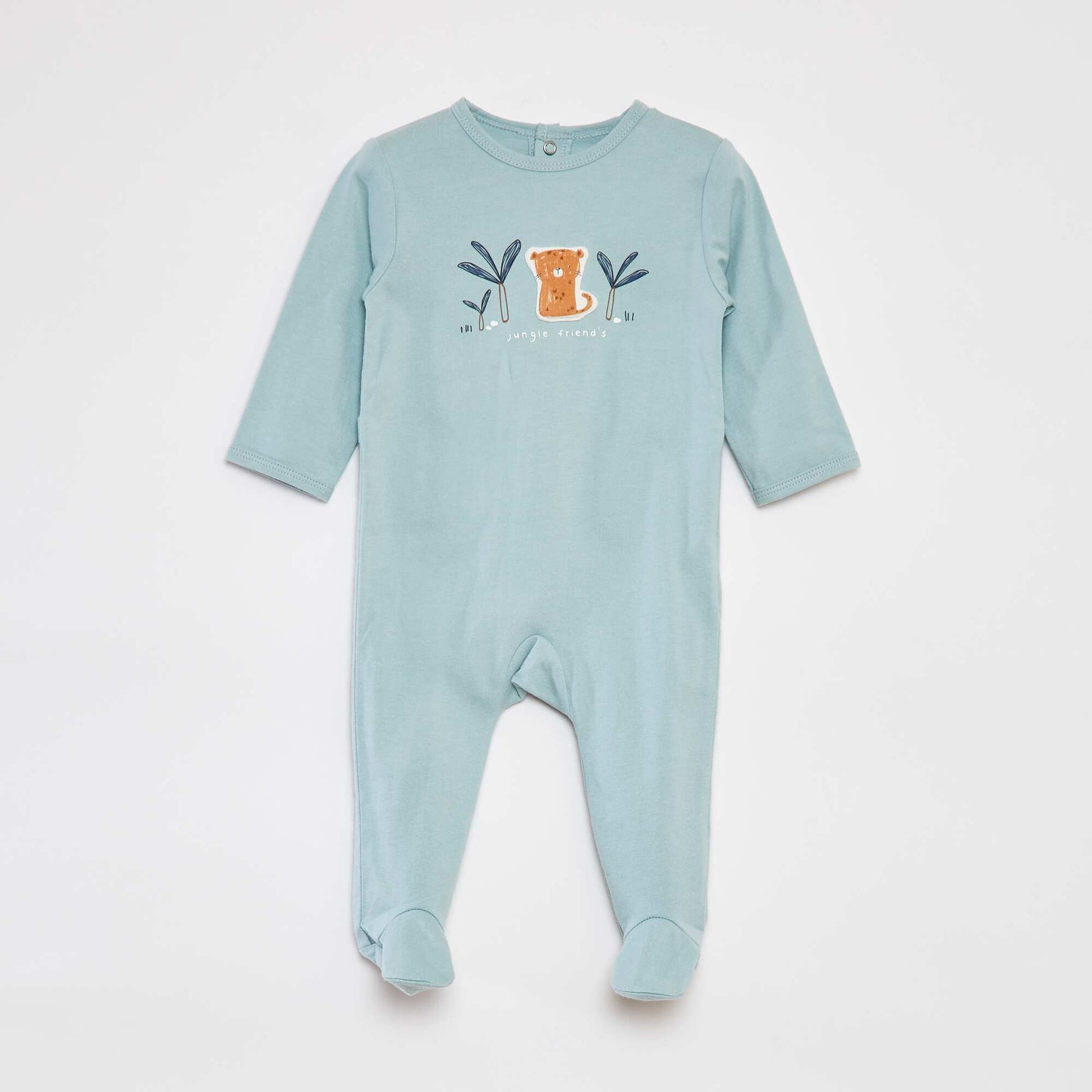 Pyjama dors bien avec pieds à motifs BLEU