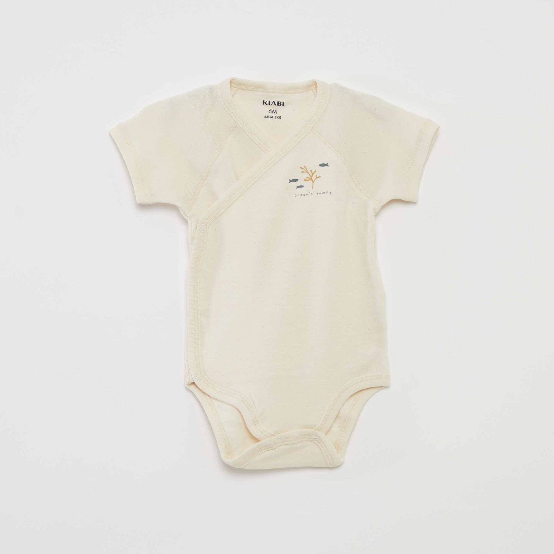 Lot de 3 bodies avec col croisé BLEU