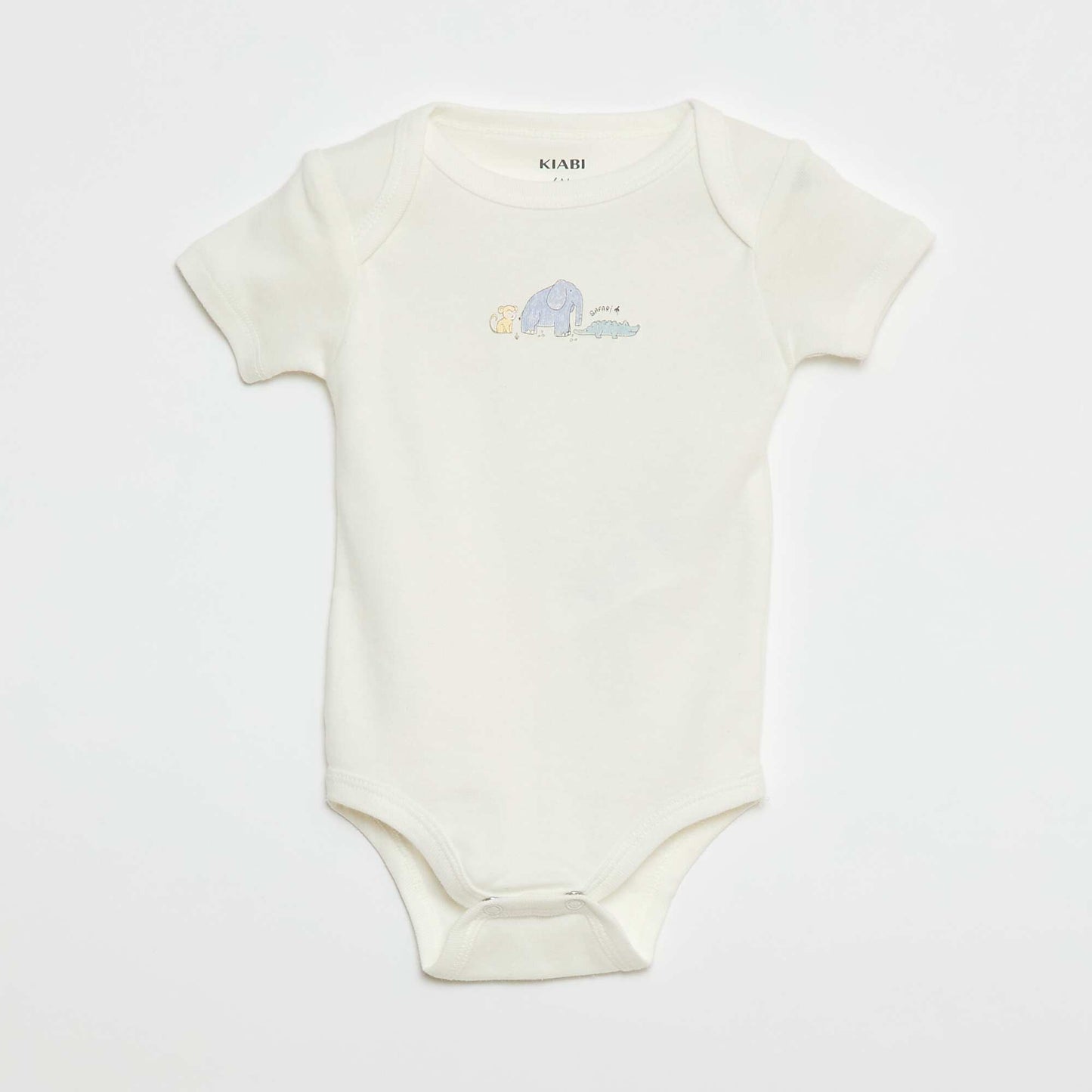 Bodies imprimés en coton - lot de 3 BLANC
