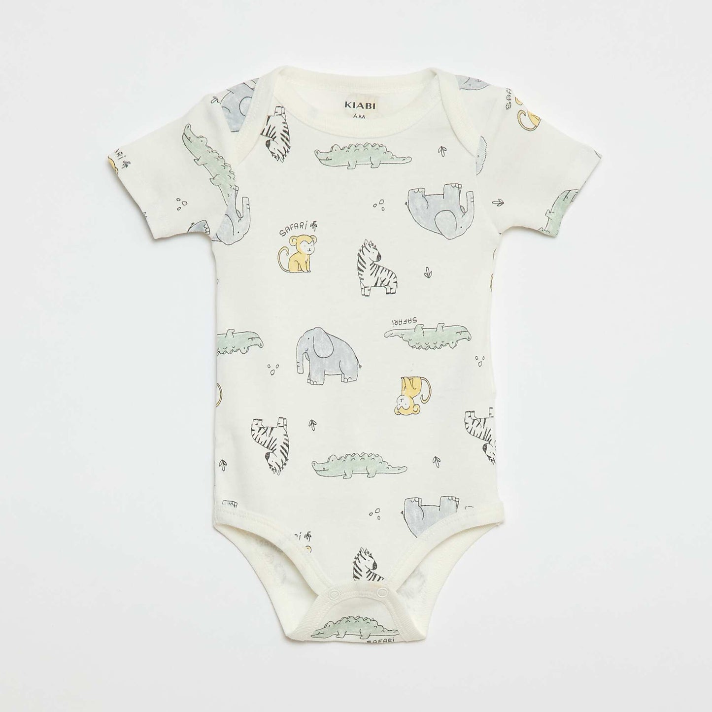 Bodies imprimés en coton - lot de 3 BLANC