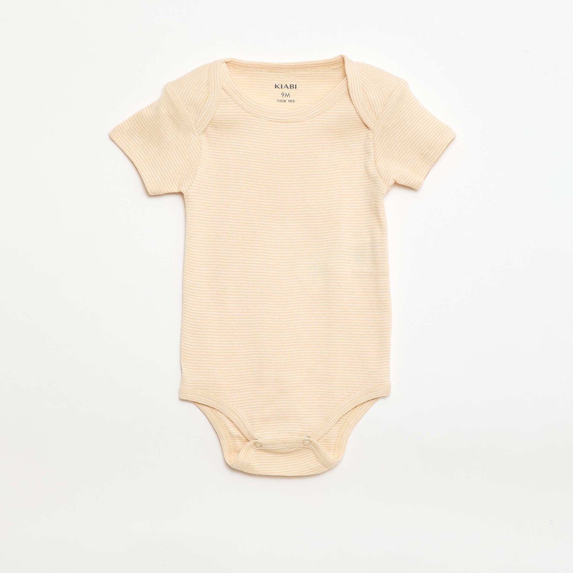 Bodies imprimés en coton - lot de 3 BEIGE