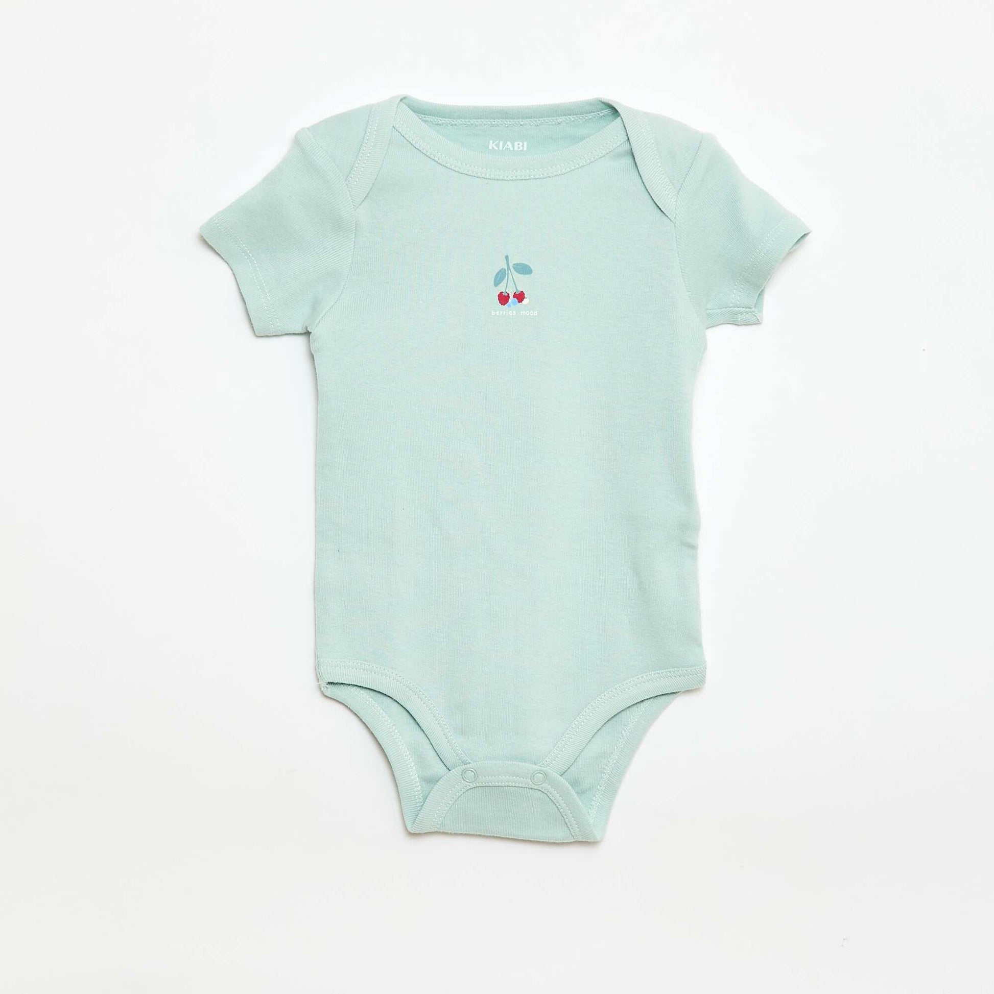 Bodies imprimés en coton - lot de 3 VERT