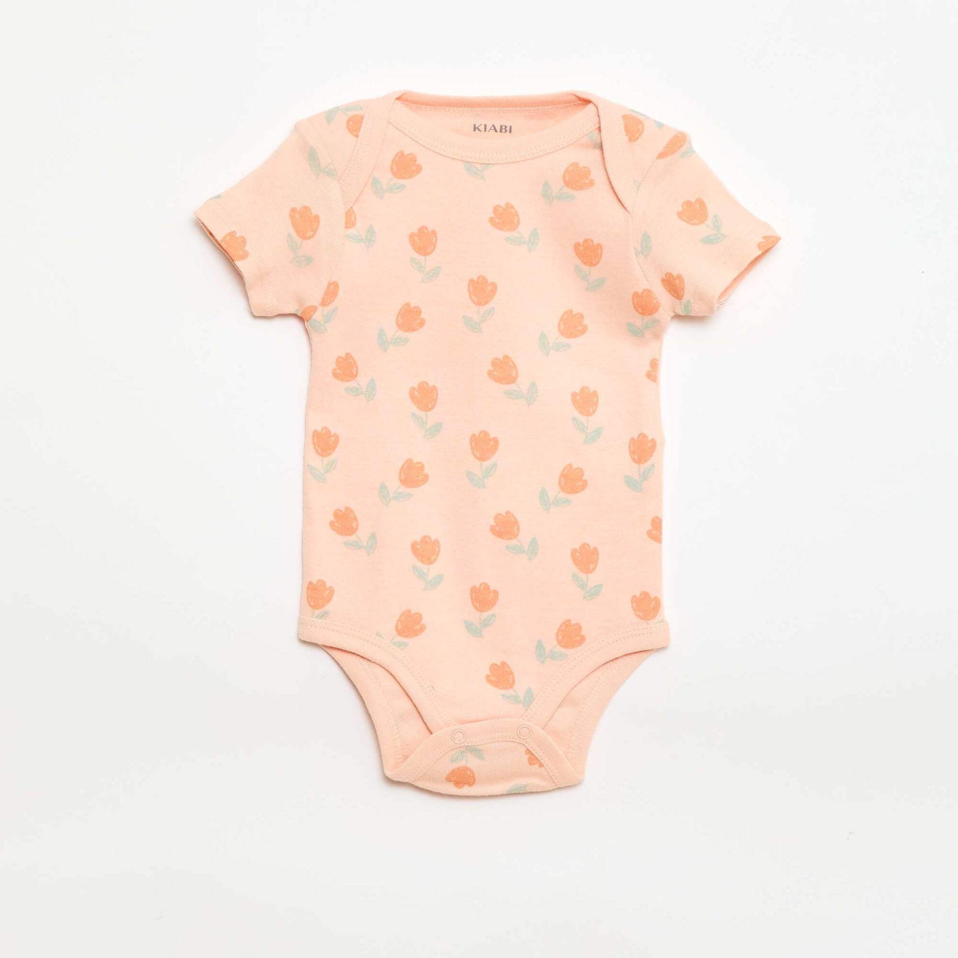Bodies imprimés en coton - lot de 3 ORANGE