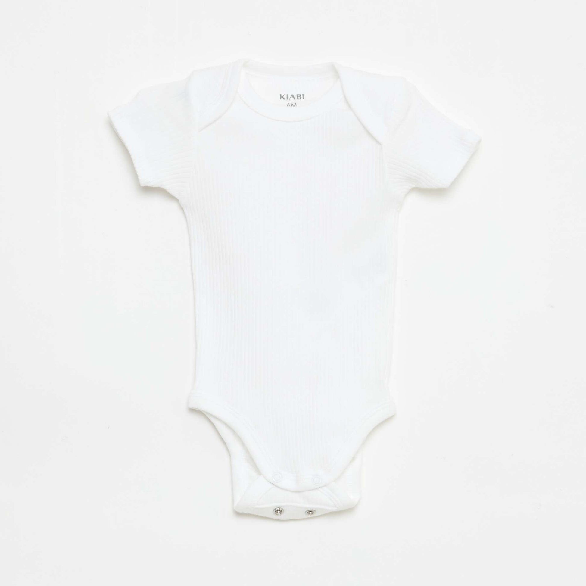 Bodies évolutif en maille unie - Lot de 3 BLANC