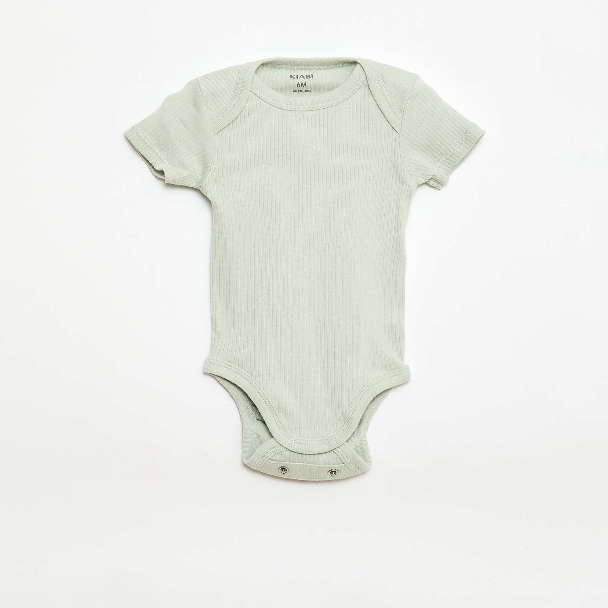 Bodies évolutif en maille unie - Lot de 3 VERT