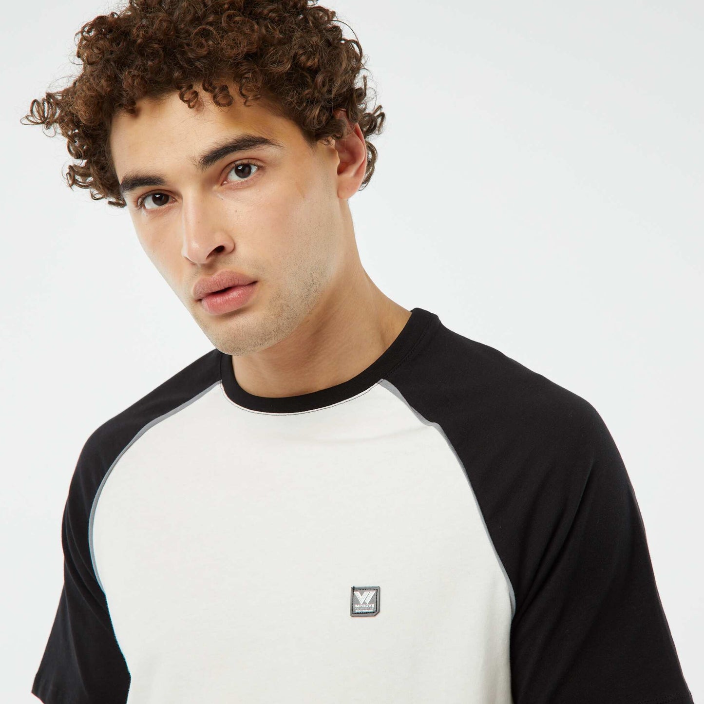 T-shirt à manches courtes raglan BLANC