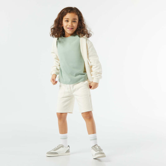 Short à grandes poches BLANC