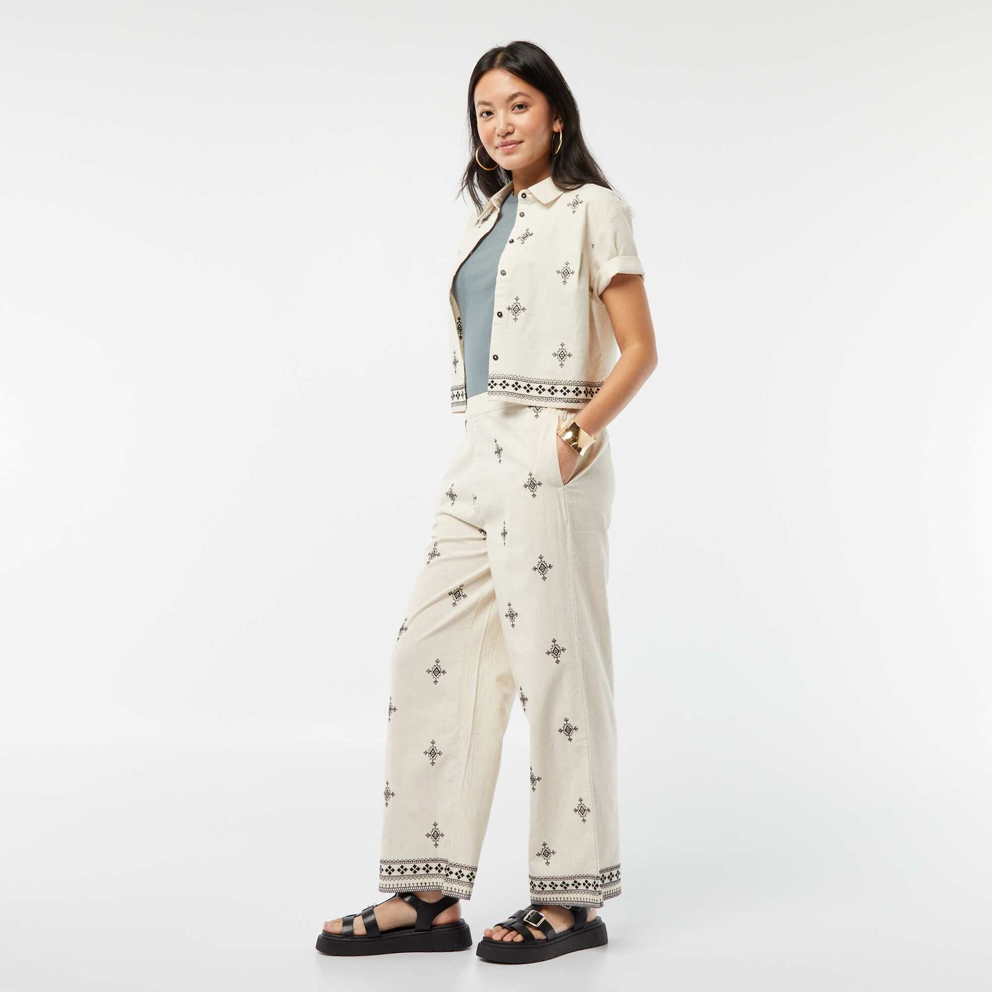 Débardeur à emmanchures américaines BLEU