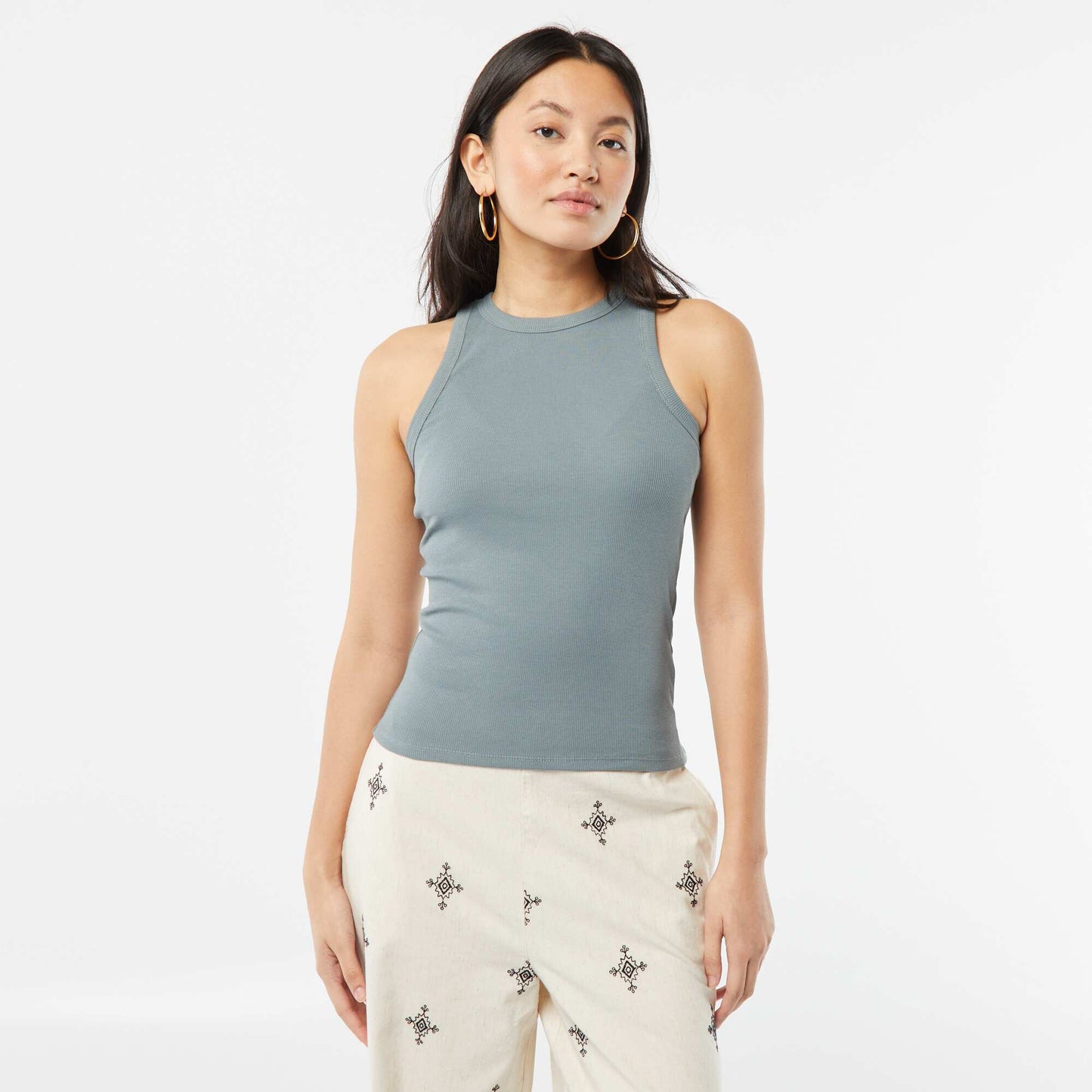 Débardeur à emmanchures américaines BLEU