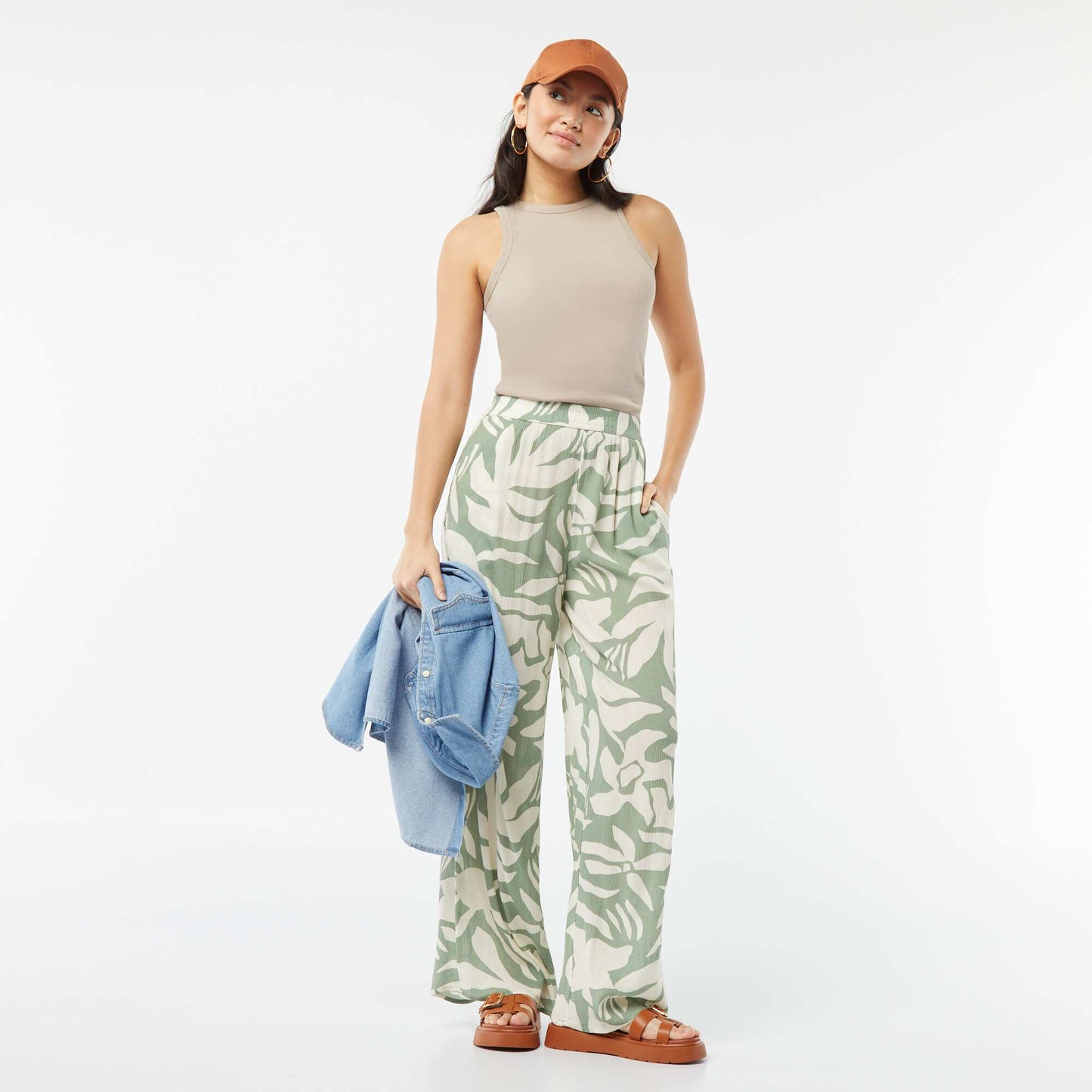 Débardeur à emmanchures américaines BEIGE