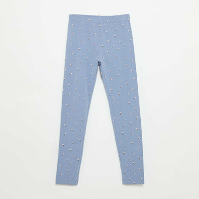 Legging long en jersey BLEU