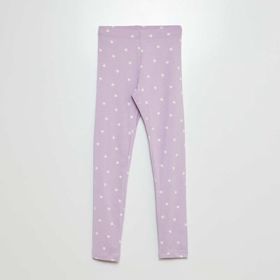 Legging long en jersey Violet