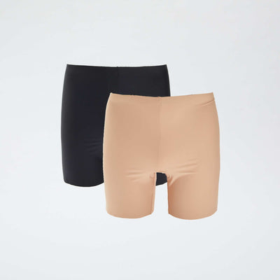 Lot de 2 cyclistes anti-frottements en microfibre NOIR