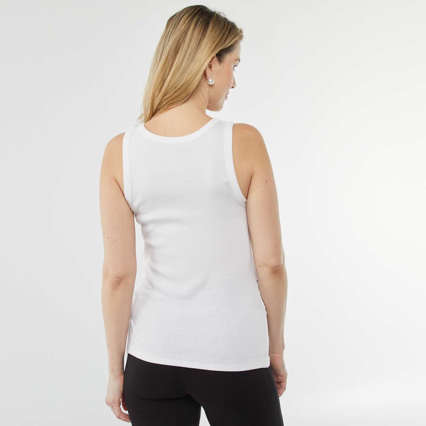 Débardeur à emmanchures américaines BLANC